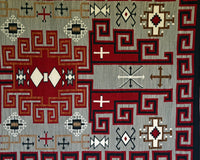 Klagetoh Navajo Weaving : Anita Bekay : Churro 1237 : 72" x 108 (6' x 9'), view 4