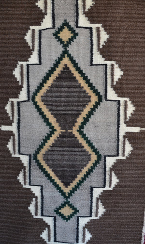 Innovative design Navajo Rug : Malinda Nez :  Churro 1715 : 22.5" x 46" (1'10.5" x 3'8")