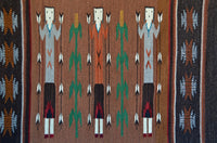 Yei Navajo Weaving : GH : Churro 1720 : 27" x 44" (2'3" x 3'8"), view 2