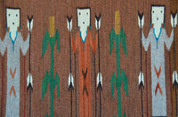 Yei Navajo Weaving : GH : Churro 1720 : 27" x 44" (2'3" x 3'8"), view 3