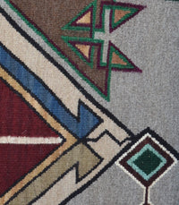 Teec Nos Pos Navajo Rug : Linda Nez : Churro 509 : 72" x 108" (6′ x 9′), view 7