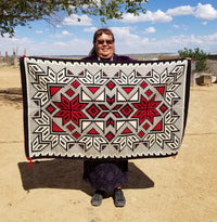 Crystal Navajo Rug : Virginia Yazzie : 3426 : 35" x 56" (2'11" x 4'8"), view 5