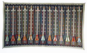 Yei Be Chei Navajo Weaving : Historic : GHT 2283-KS:  10'2″ x 5’9″ - Getzwiller's Nizhoni Ranch Gallery