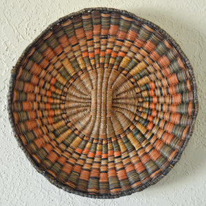 Native American Basket : Hopi Wicker Plaque : Basket 17 - Getzwiller's Nizhoni Ranch Gallery