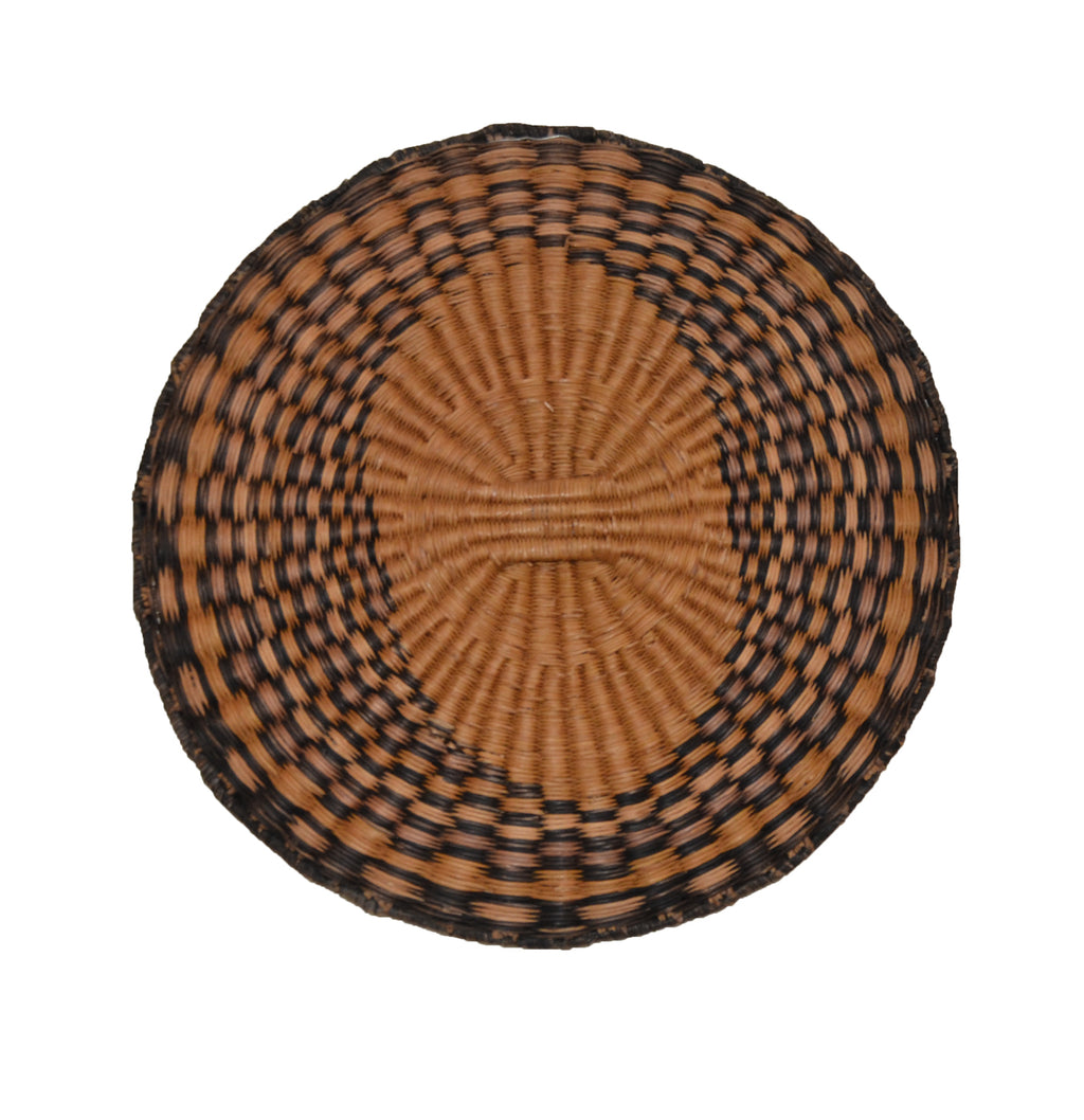 Native American Basket : Hopi Wicker Plaque : Basket 18 - Getzwiller's Nizhoni Ranch Gallery