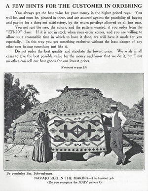JB Moore Plate XXIV Navajo Weaving : Historic : PC 112 : 53″ x 74″ - Getzwiller's Nizhoni Ranch Gallery