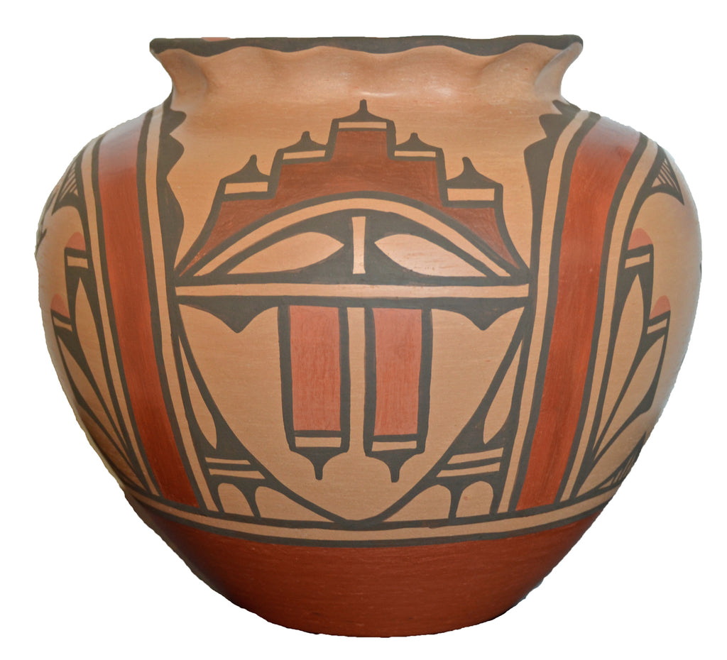 Native American: Zia Pueblo Pot : Olla: Ruby Panana: rp 32 - Getzwiller's Nizhoni Ranch Gallery