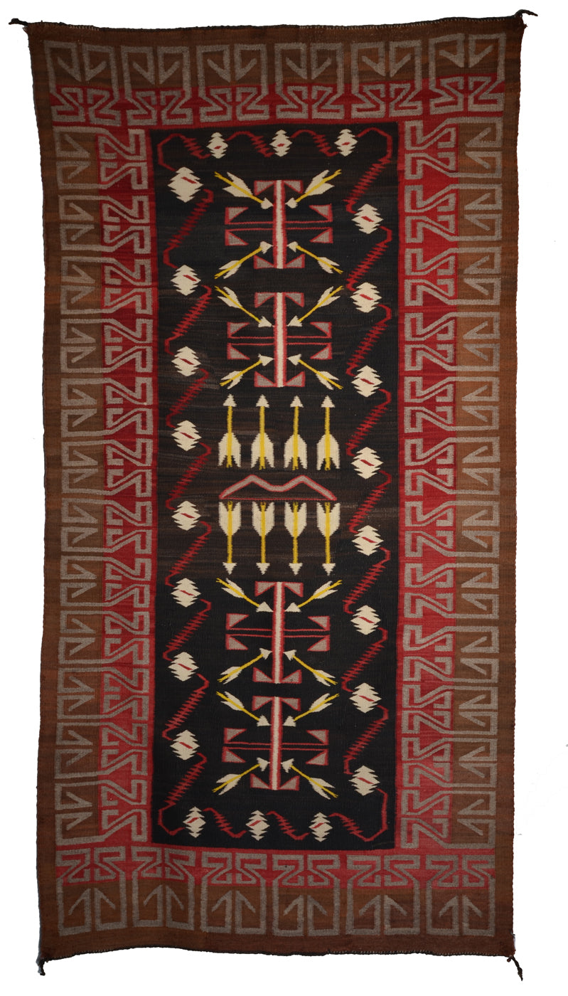 Teec Nos Pos Antique Navajo Rug : PC 169 : 34" x 66"
