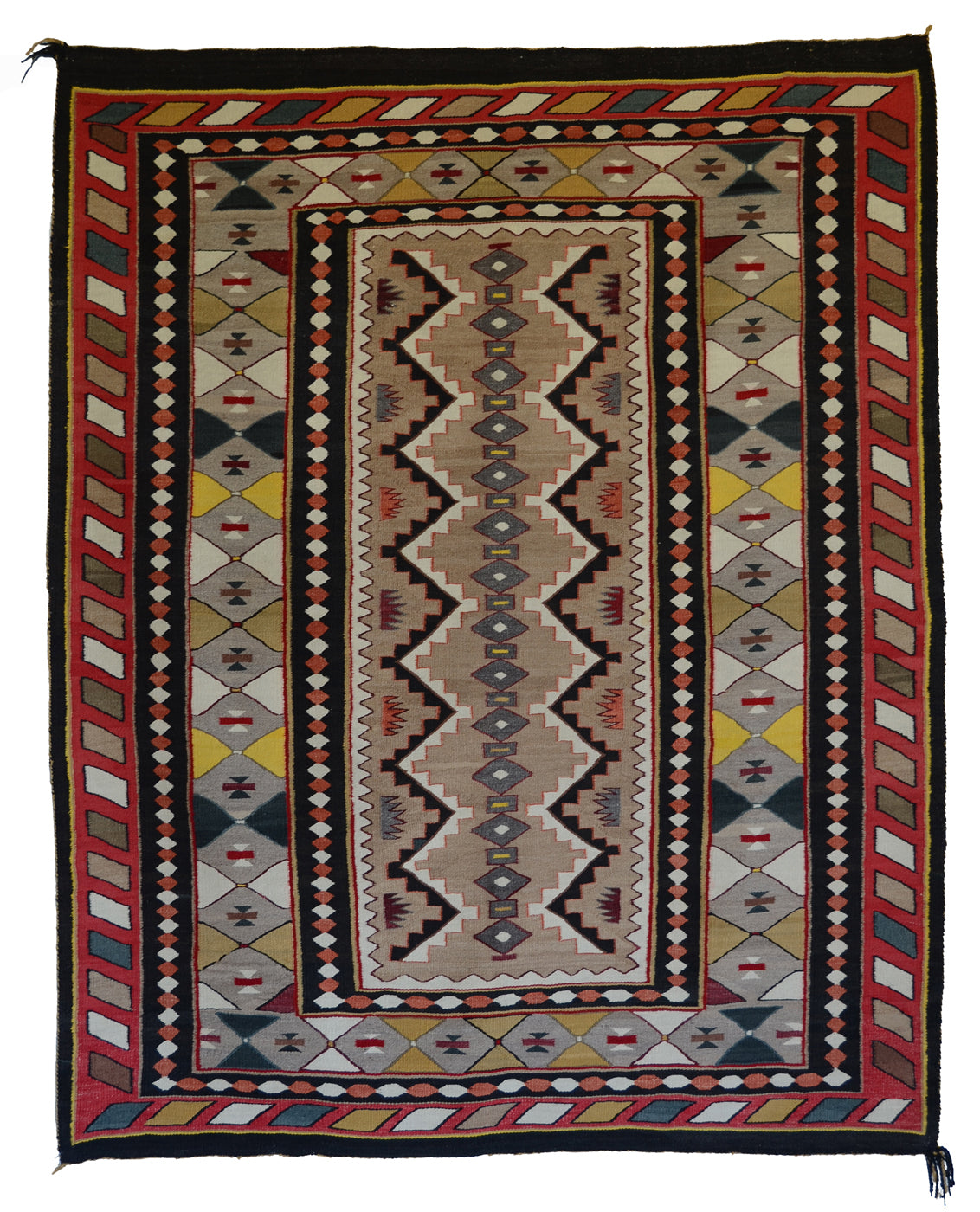 Teec Nos Pos Antique Navajo Rug : PC 173 : 53" x 67" : (4'5" x 5'7")