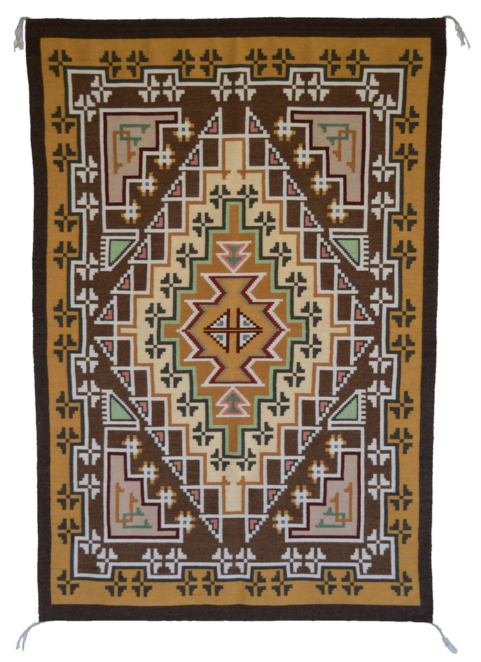 Burntwater Navajo Tapestry : Melvin Curley : PC 242 : 29" x 45" (2'5" x 3'9")