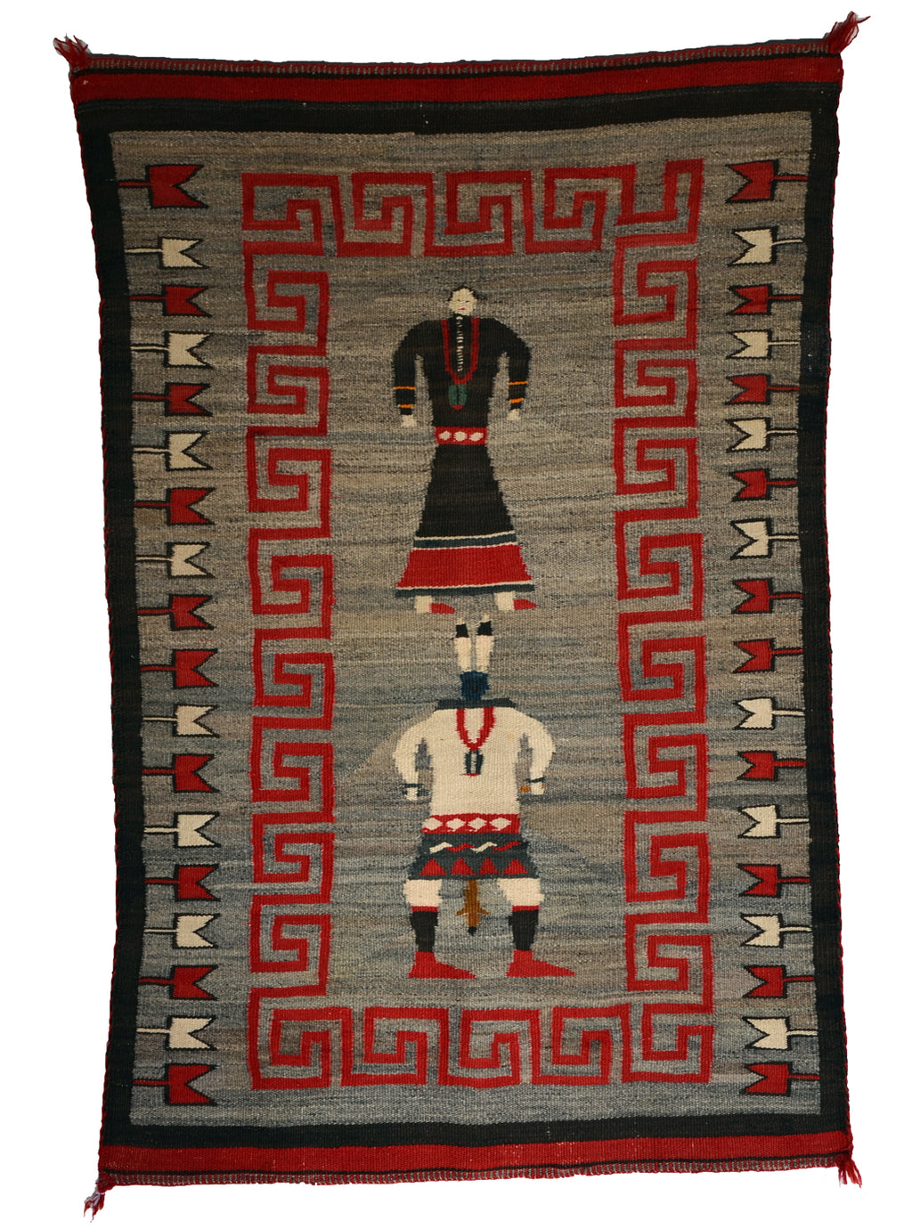 Navajo Double Saddle Blanket : Pictorial : Historic : PC 28