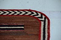 Single Saddle Blanket : Historic Navajo Weaving : PC 286 : 24″ x 31″ : (2' x 2'7"), view 3