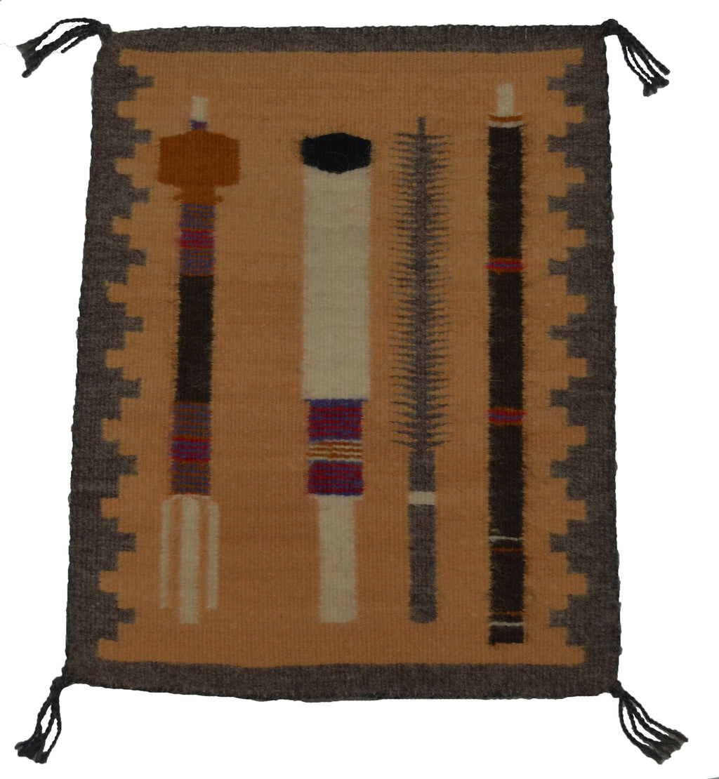 Miniature Crystal Navajo Tapestry : Della Woody : PC 239 : 8" x 10.25"