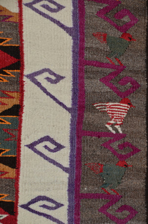 Teec Nos Pos Pictorial Navajo Rug : Historic : PC 9 : 38" x 77" - Getzwiller's Nizhoni Ranch Gallery