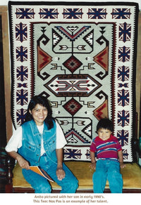 SOLD: Yei : Navajo Weaving : Anita Tsosie : 3422 : 70" x 84" (5'10" x 7'2") : Award Winner!, view 7