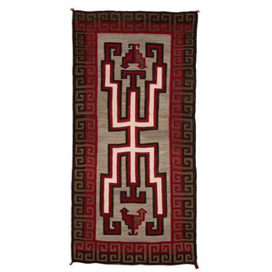 Crystal Hero Twin Navajo Rug Weaving : Historic : GHT 536 : 54" x 108" - Getzwiller's Nizhoni Ranch Gallery