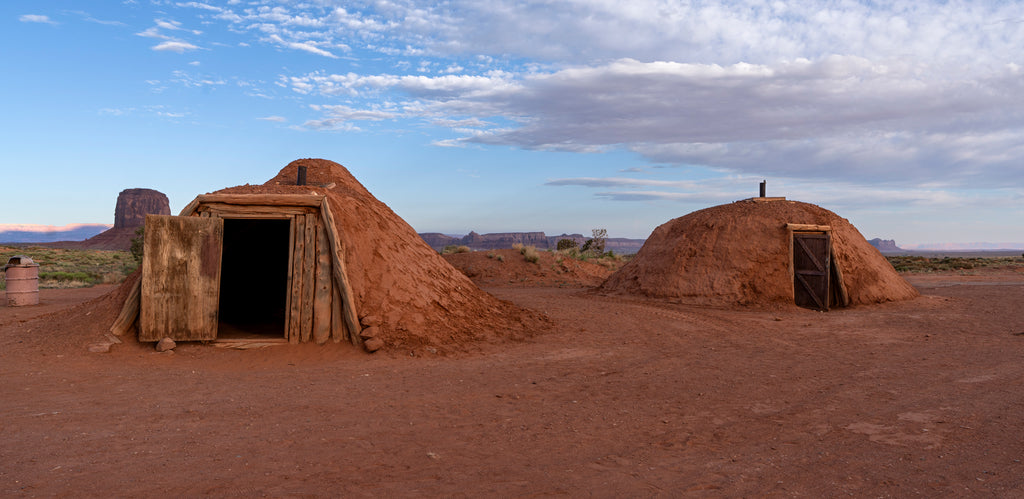 Hogans - Traditonal dwellings of the Navajo (Dine')