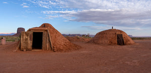 Hogans - Traditonal dwellings of the Navajo (Dine')
