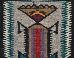 Pictorial Navajo Textile : Ava Tsosie Tommie : 3427 : 9" x 14"