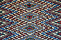 Eye Dazzler Navajo Weaving : 3435 : 49" x 60" (4'1" x 5'), view 4