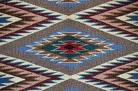 Eye Dazzler Navajo Weaving : 3435 : 49" x 60" (4'1" x 5'), view 5