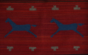 Pictorial Navajo Weaving : GH : Churro 1727 : 22.5" x 31.5"