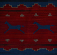 SOLD - Pictorial Navajo Weaving : GH : Churro 1727 : 22.5" x 31.5" (1'10" x 2'7"), view 2