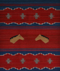 SOLD - Pictorial Navajo Weaving : GH : Churro 1753 : 22.5" x 31.5" (1'10.5" x 2'7.5"), view 2