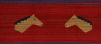 SOLD - Pictorial Navajo Weaving : GH : Churro 1753 : 22.5" x 31.5" (1'10.5" x 2'7.5"), view 4