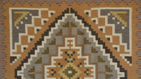 Three Turkey Ruin Navajo Rug : Helen Bia : Churro 1755 : 37" x 62" (3'1" x 5'2") : Award Winner!, view 4
