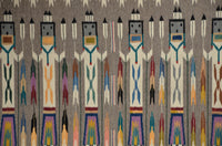 Yei Navajo Weaving :  Elsie Bia : Churro 1792 : 34" x 48" ( 2' 10" x 4'), view 7