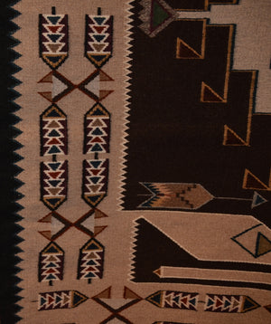 Teec Nos Pos Navajo Rug: Helene Nez : Churro 195 : 45" x 84" (3'9" x 7')