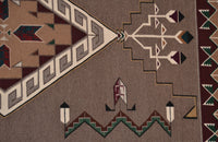 Teec Nos Pos Navajo Rug: Helene Nez : Churro 499 : 53" x 108" (4'5" x 9'), view 6