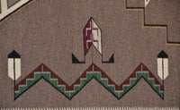 Teec Nos Pos Navajo Rug: Helene Nez : Churro 499 : 53" x 108" (4'5" x 9'), view 8