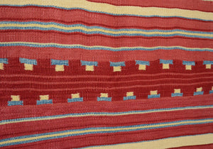 Childs Blanket : Silk : Navajo Weaving : Jamie Marianito : Churro 575 : 26" x 42" (2'2" x 3'6")