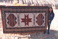 Teec Nos Pos Navajo Rug: Cindy Nez : Churro 40 : 60" x 108" (5' x 9'), view 1