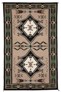 Teec Nos Pos Navajo Rug : Linda Nez : Churro 224 : 72" x 120" (6' x 10'), view 1
