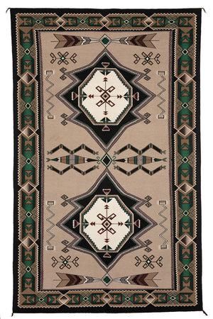 Teec Nos Pos Navajo Rug : Linda Nez : Churro 224 : 72" x 120" (6' x 10')