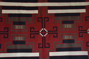 SOLD - Navajo Rug :  3rd Phase Design Elements : JV 127 : 73" x 93" (6'1" x 7'9")