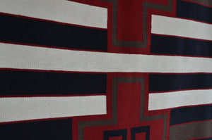 Navajo Rug :  3rd Phase Design Elements : JV 127 : 73" x 93" (6'1" x 7'9")