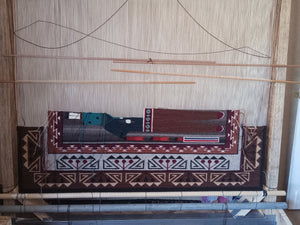 Teec Nos Pos Pictorial : Navajo Rug : Berlinda Nez Barber : Looming Attractions