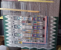 Yei Navajo Weaving :  Elsie Bia : Churro 1792 : 34" x 48" ( 2' 10" x 4'), view 10