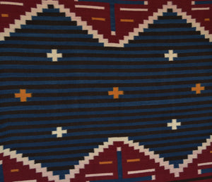 Serape Navajo Blanket : Elsie Bia : Churro 1728 : 38" x 60.5"