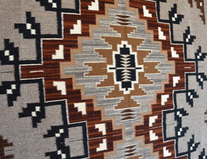 Two Grey Hills Navajo Rug : Elsie Bia : Churro 1733 : 36" x 48"