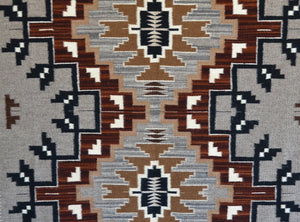 Two Grey Hills Navajo Rug : Elsie Bia : Churro 1733 : 36" x 48"