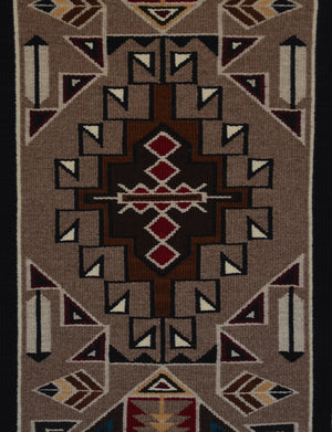 Crystal  : Navajo Rug : Cecelia Nez :  Churro 1735 : 17" x 30"