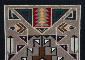 Crystal  : Navajo Rug : Cecelia Nez :  Churro 1735 : 17" x 30"