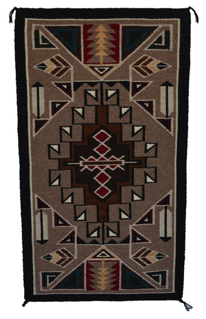 Crystal  : Navajo Rug : Cecelia Nez :  Churro 1735 : 17" x 30"