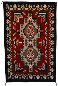 Ganado Navajo Rug : Elsie Bia : Churro 1738 : 47.5" x 72.5" (4' x 6'), view 1