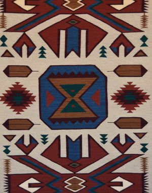 Crystal : Navajo Rug : Ervin Phillips : Churro 1739 : 42" x 76"